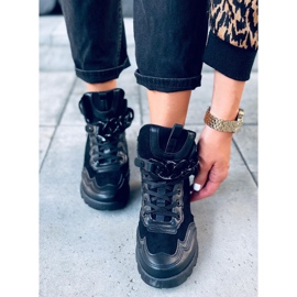 Sneaker mit abnehmbarer Kette in Peri Black schwarz 1