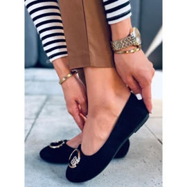 BM Gauri Schwarze Ballerinas für Damen 1