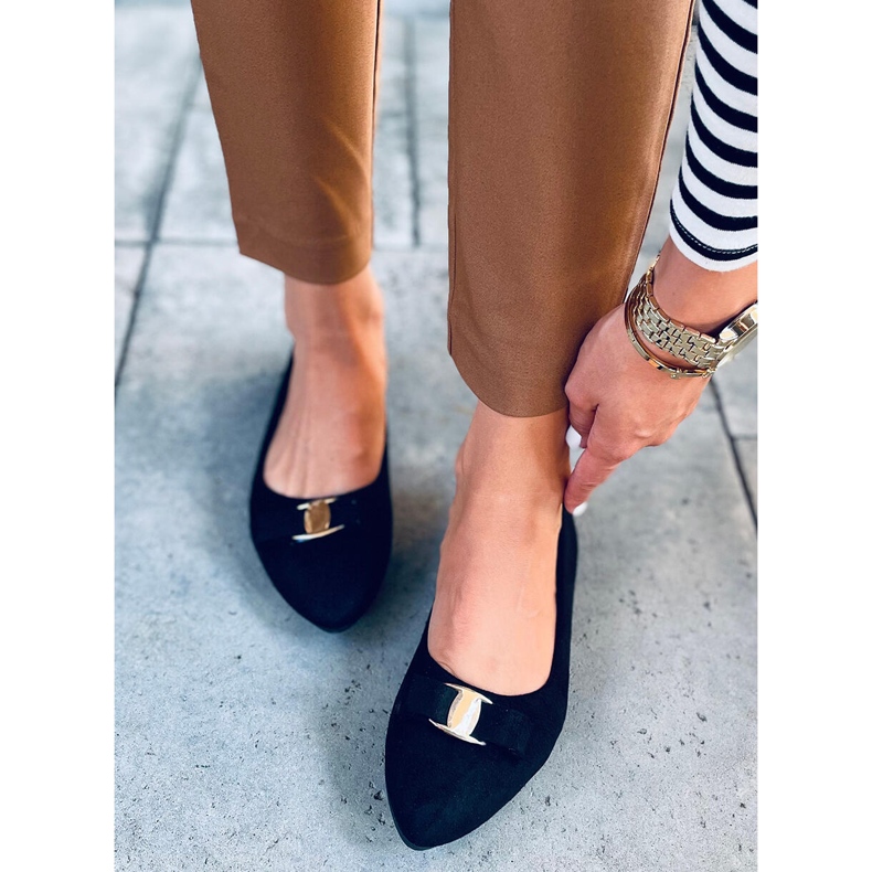 Janya Schwarze Ballerinas für Damen 1