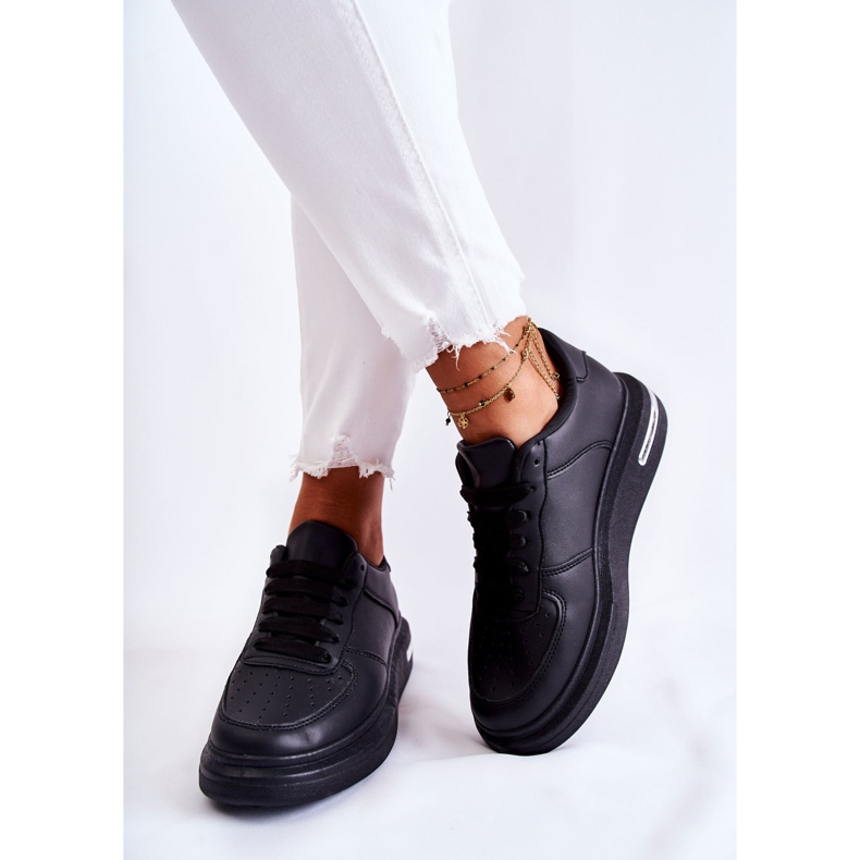 PG1 Klassische schwarze Jennys Sportschuhe aus Leder 2