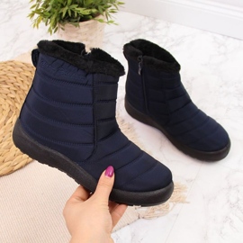 Wasserdichte Schneestiefel mit Reißverschluss News W EVE181B marineblau 1