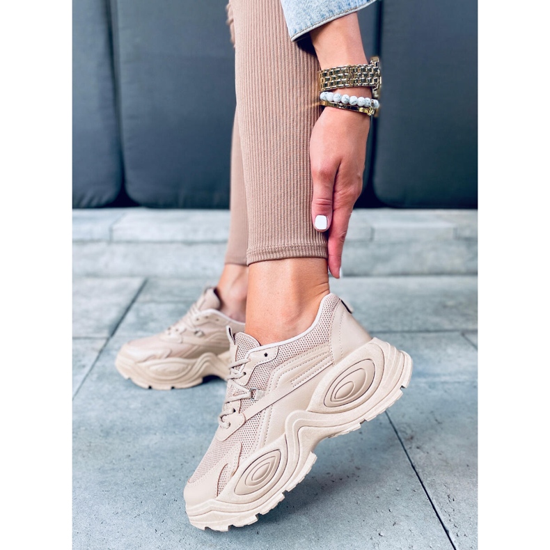 Janna Khaki-Trainer beige 1