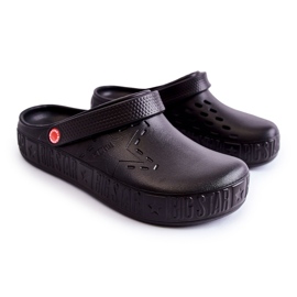 Herren leichte Hausschuhe Kroks Big Star II175001 Schwarz 1