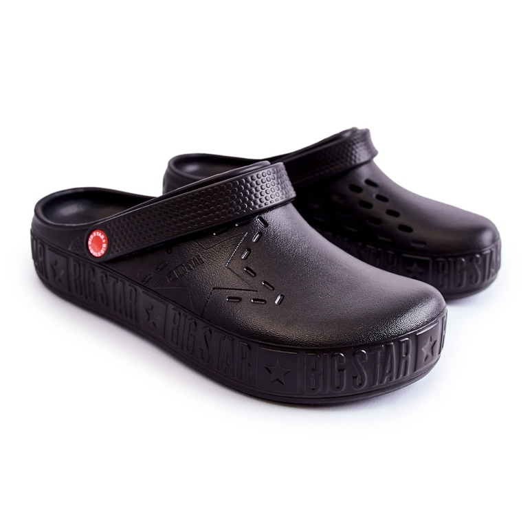 Herren leichte Hausschuhe Kroks Big Star II175001 Schwarz 1