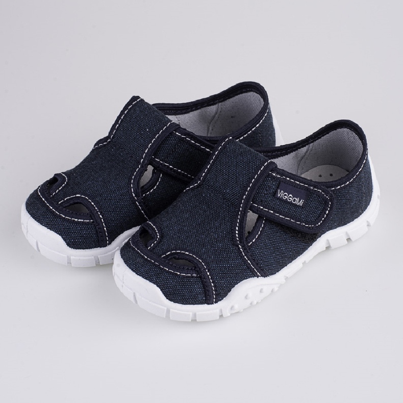Hausschuhe für Jungen Viggami Adaś classic marineblau 2