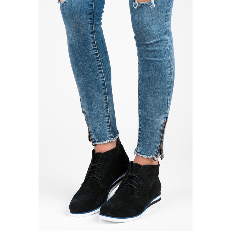 Vinceza Stiefeletten aus Leder schwarz 2