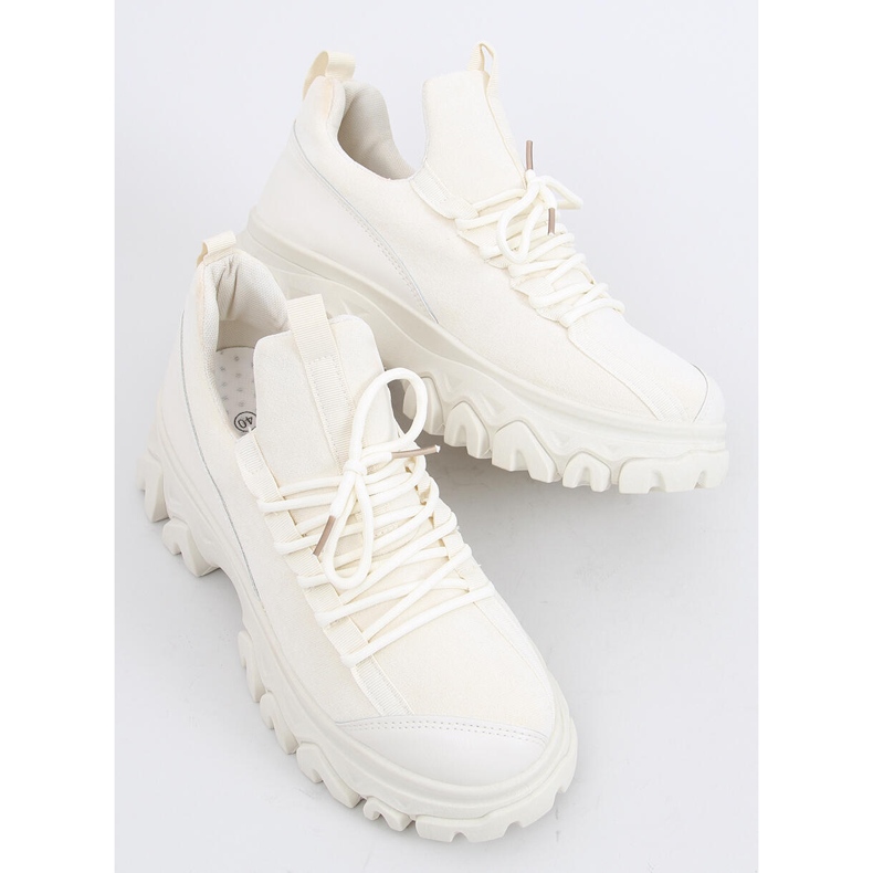 Huggy Beige Sportschuhe mit hohen Sohlen 2