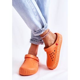 Leichte Hausschuhe für Damen Kroks Big Star II275005 Orange 1