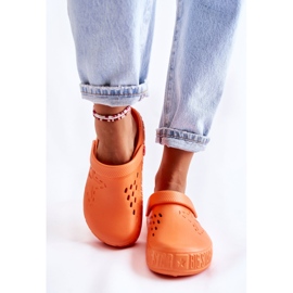Leichte Hausschuhe für Damen Kroks Big Star II275005 Orange 2