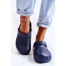 Leichte Hausschuhe für Damen Kroks Big Star II275002 Marineblau 3
