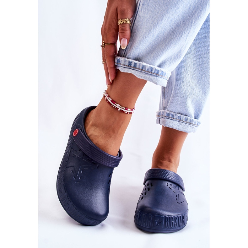 Leichte Hausschuhe für Damen Kroks Big Star II275002 Marineblau 1