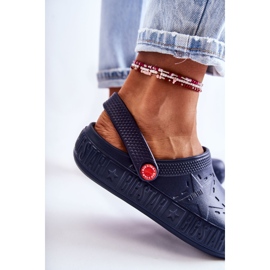 Leichte Hausschuhe für Damen Kroks Big Star II275002 Marineblau 5