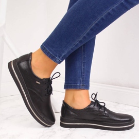 Damenschuhe Helios 380 aus schwarzem Leder 2