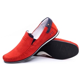 KOMODO Herren Leder Loafer 876 rot 3