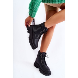 PA1 Schwarze Damenstiefel Warm Flavin 2