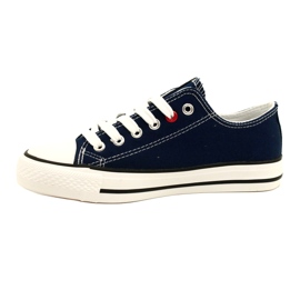 News Jugend-Turnschuhe gebundene Marine Blue 8sp30-4723 blau 3