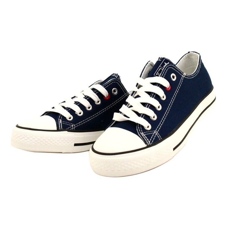 News Jugend-Turnschuhe gebundene Marine Blue 8sp30-4723 blau 4
