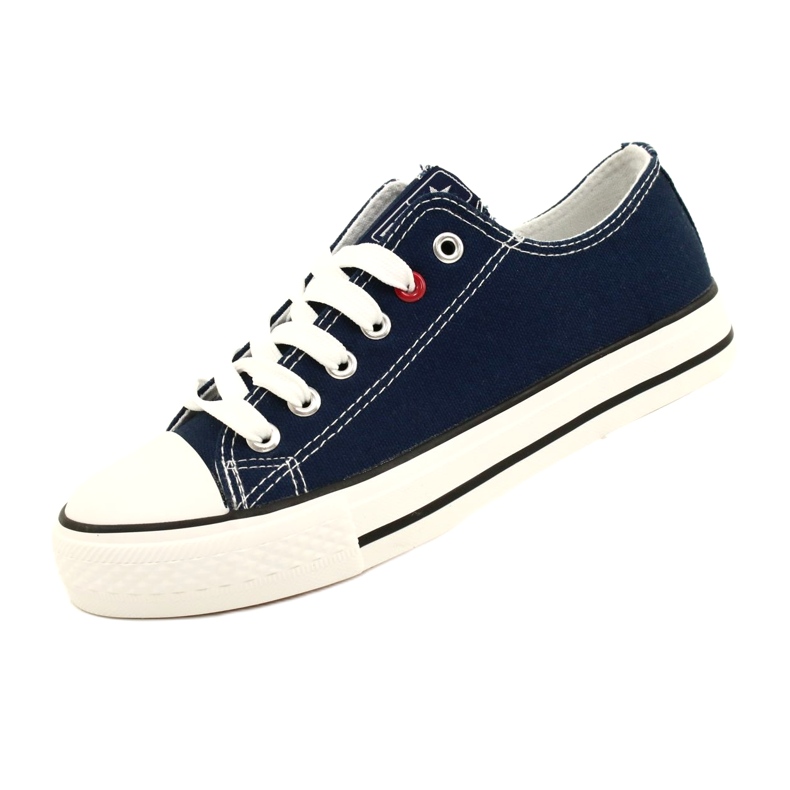 News Jugend-Turnschuhe gebundene Marine Blue 8sp30-4723 blau 6