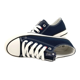 News Jugend-Turnschuhe gebundene Marine Blue 8sp30-4723 blau 7