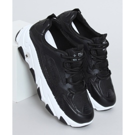 Schwarz Frances Schwarze Sportschuhe für Damen 1