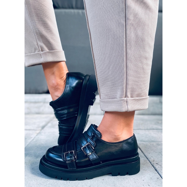 Atena Schwarze Damen-Slipper 1