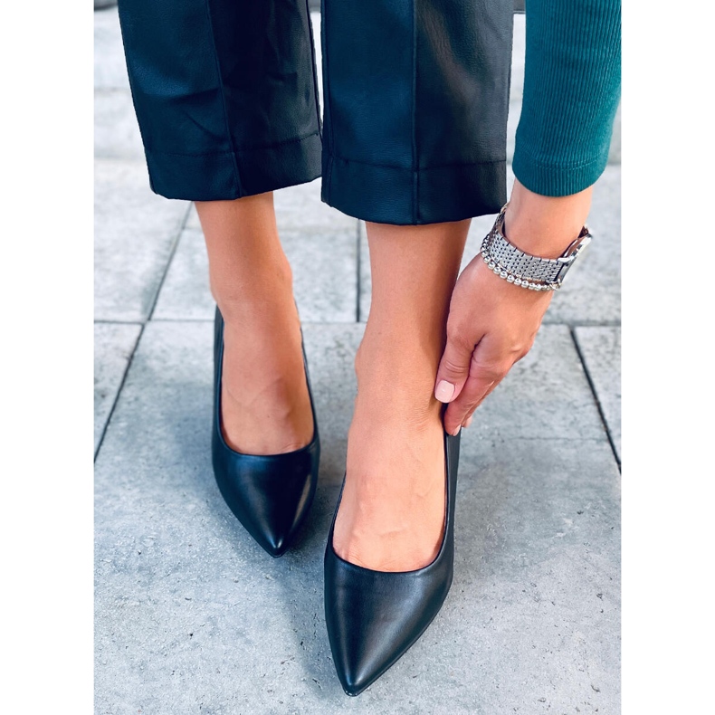 BM Genarbte Stilettos für Damen Aurora Black schwarz 1