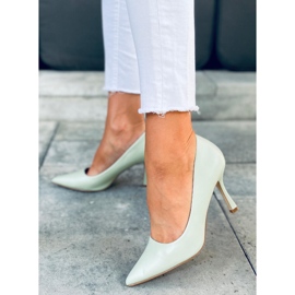 Genarbte Stilettos für Damen Aurora Green grün 1