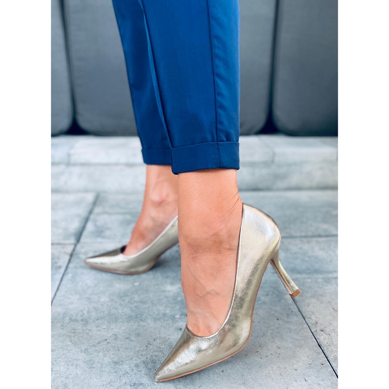 Damen Korn High Heels Aurora Gold golden 1