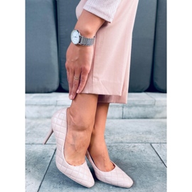 Gesteppte Damen-Stilettos Modi Beige 2