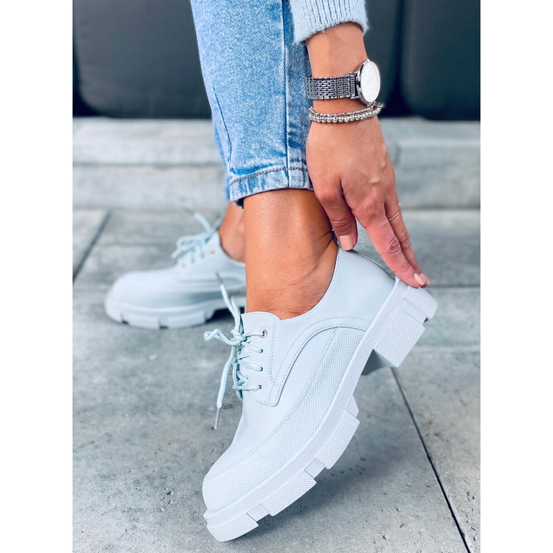 Loafer mit hoher Sohle Unna Blau 1