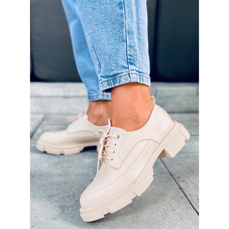 Loafer mit hoher Sohle Unna Beige 1