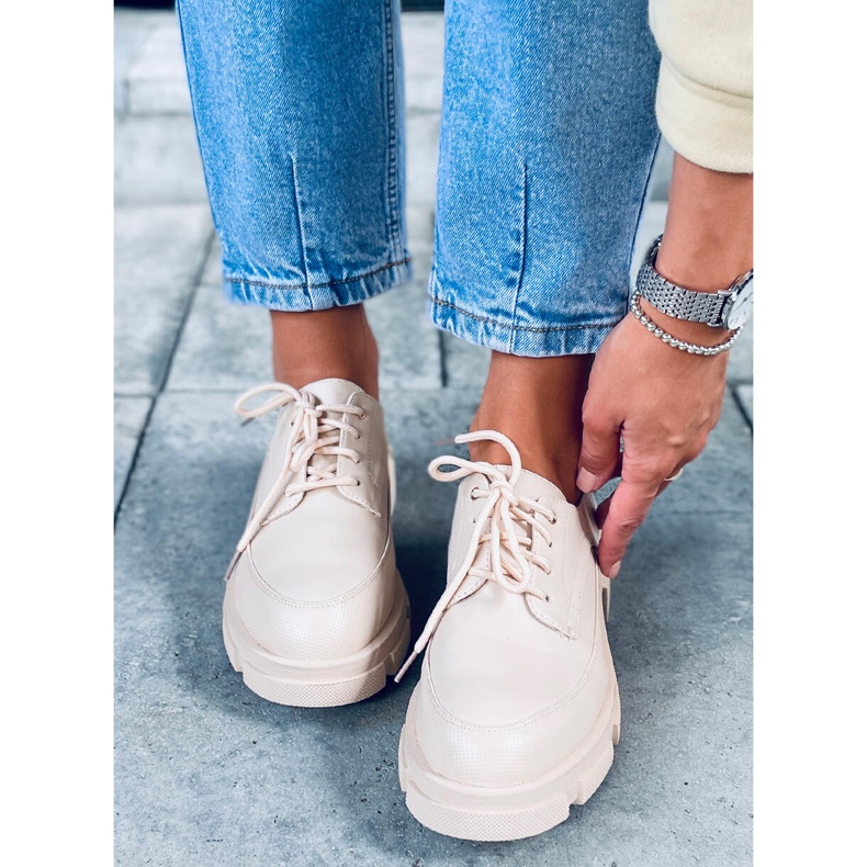 Loafer mit hoher Sohle Unna Beige 2