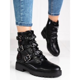 Schwarze Shelovet Damentaschen mit Ketten 1