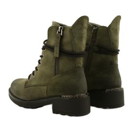 Evento Hohe Stiefel mit Reißverschluss Grün 21BT35-4226 3