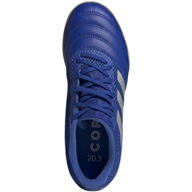 Adidas Copa 20.3 In Sala Jr EH0906 Fußballschuhe silber blau blau 1