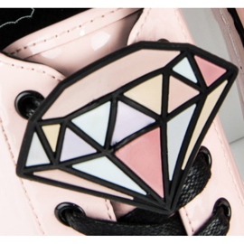 Betler Sneakers mit Diamantlackierung rosa 1