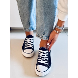 Klassische Damensneaker von Basic Black schwarz 2