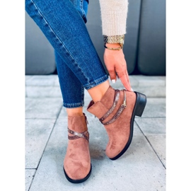 Zinaida Camel Wildleder Damenstiefel braun 1