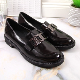 Schwarz lackierte Loafer für Damen Potocki 1