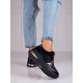 Schwarze stylische Turnschuhe von Vinceza 1