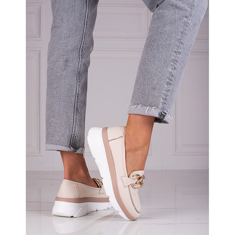 Loafer Beige Schuhe von Vinceza 1