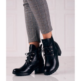 W. Potocki Schwarze Potocki-Absätze für Damen 1