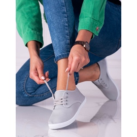 Leichte Damen-Sneaker aus Stoff Shelovet grau 1