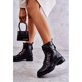 Warme Schlangenstiefel aus Eco-Leder Schwarz Colira 1