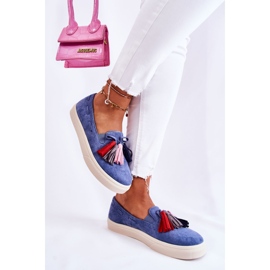 PS1 Damen Turnschuhe Slip-On Blau Venira 2