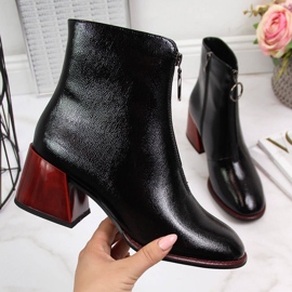 Schwarze Filippo Lack-Damenstiefel 2