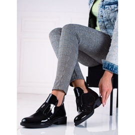 Vinceza Damenstiefeletten aus Lackleder schwarz 1