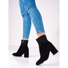 T.Sokolski Damenwildlederstiefel auf dem Sokolski-Posten schwarz 2