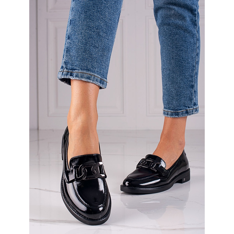 W. Potocki Schwarz lackierte Schuhe v. Potocki 1