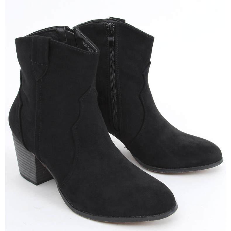 Seed Black hochhackige Cowboystiefel schwarz 1